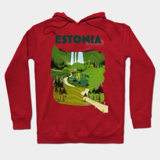 Estonia travel poster Hoodie